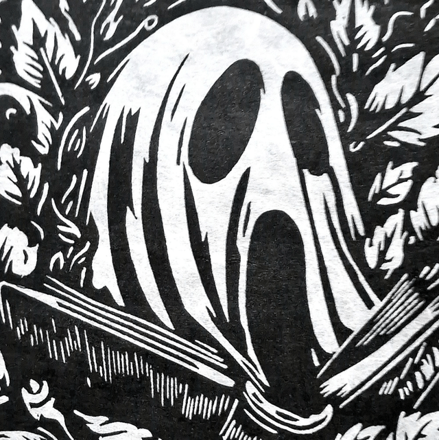 Linogravure - Fantôme d'Automne