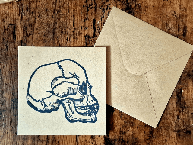 Linogravure - Memento Mori