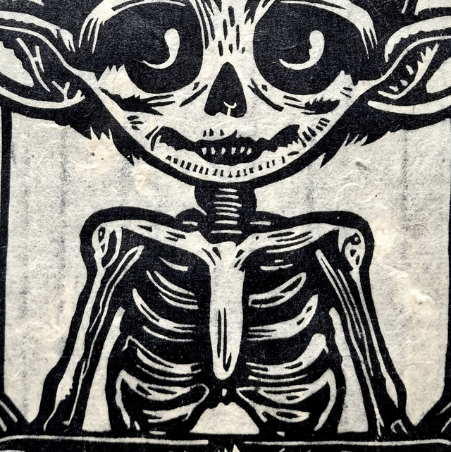 Linogravure - L'Elfe - Eredin