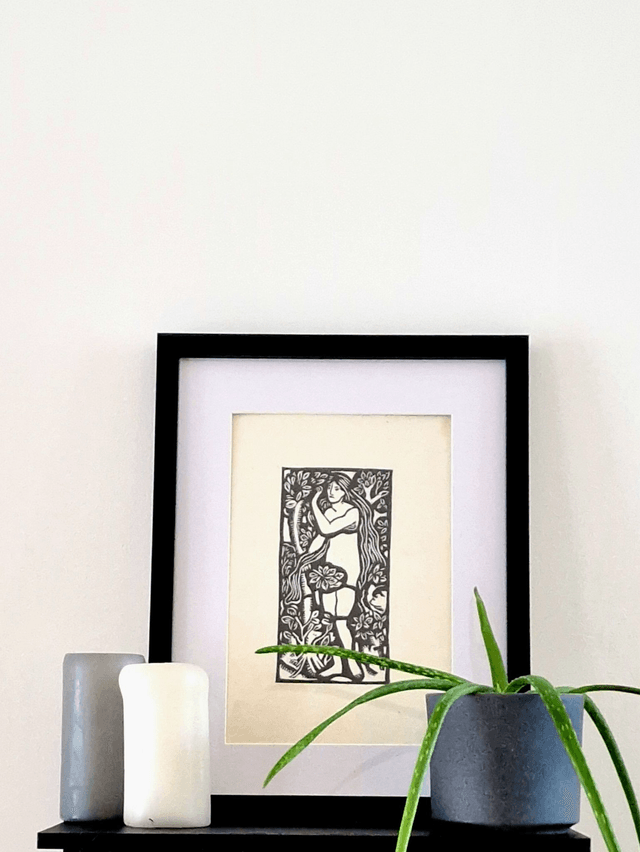 Linogravure - Eve