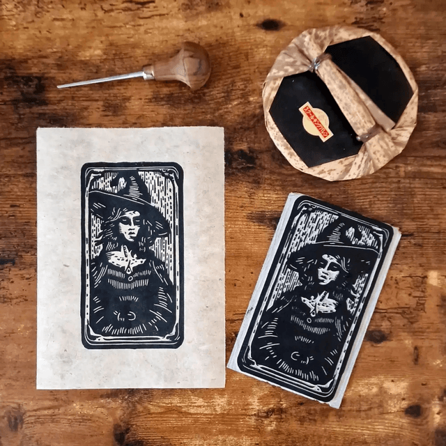 Linogravure - Morgane