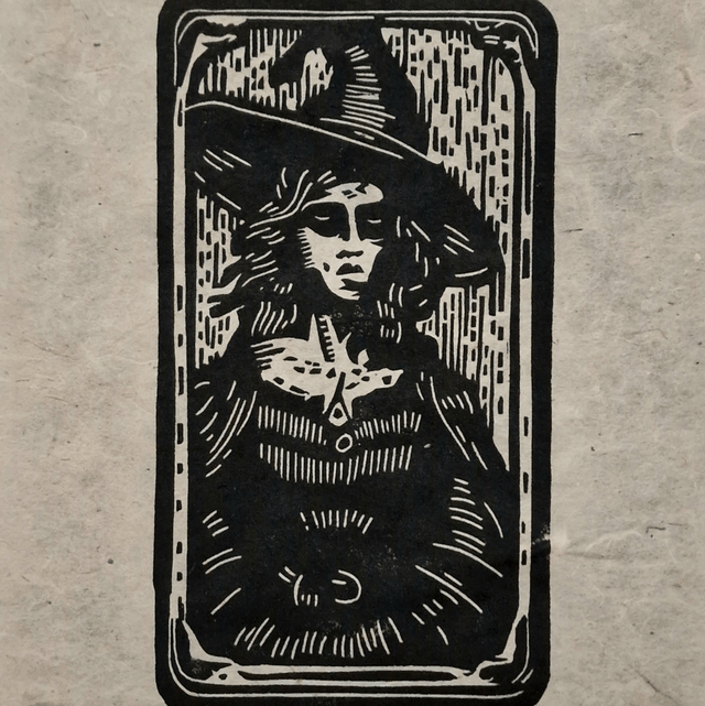 Linogravure - Morgane