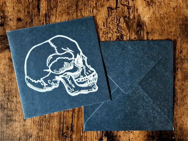 Linogravure - Memento Mori