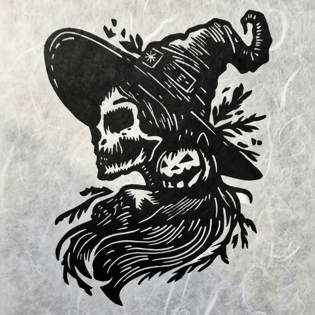 Linogravure - Samhain