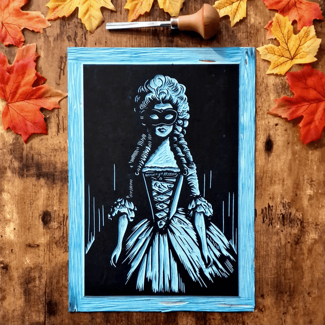 Linogravure - Madame