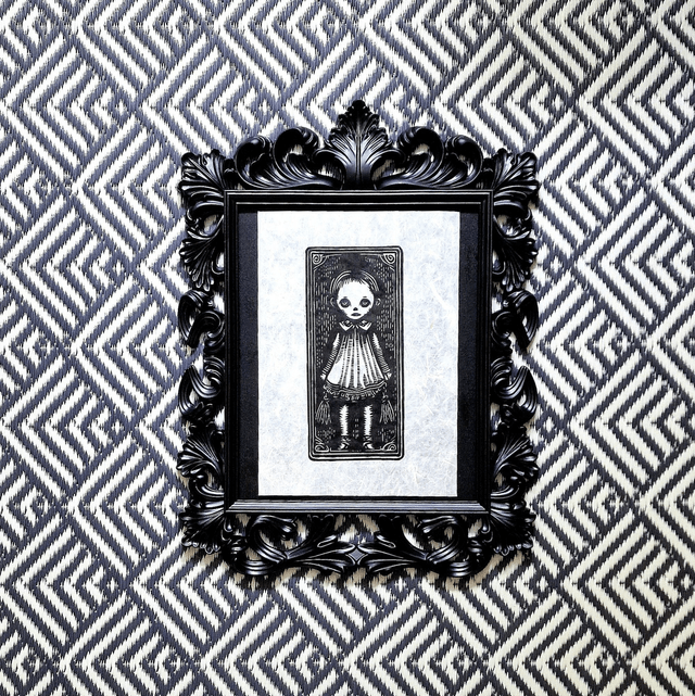 Linogravure - Petite Fille - Emily
