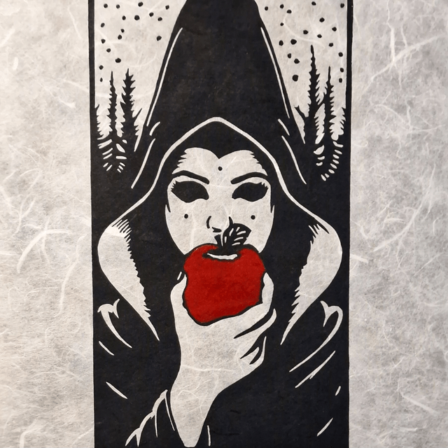 Linogravure - La Pomme