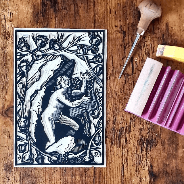 Linogravure - La Vérité