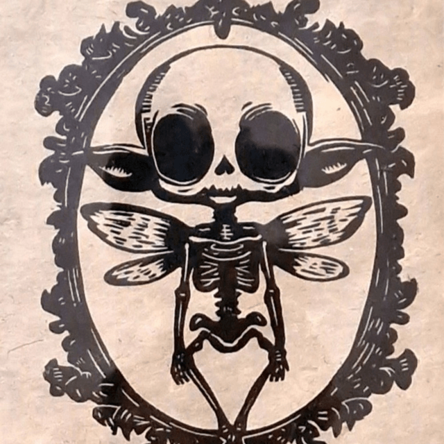 Linogravure - Petit Elfe