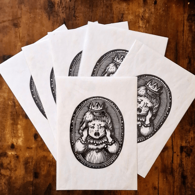 Linogravure - Petite Fille - Dolly