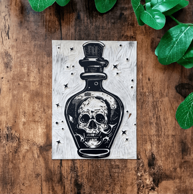 Linogravure - Potion Mystérieuse