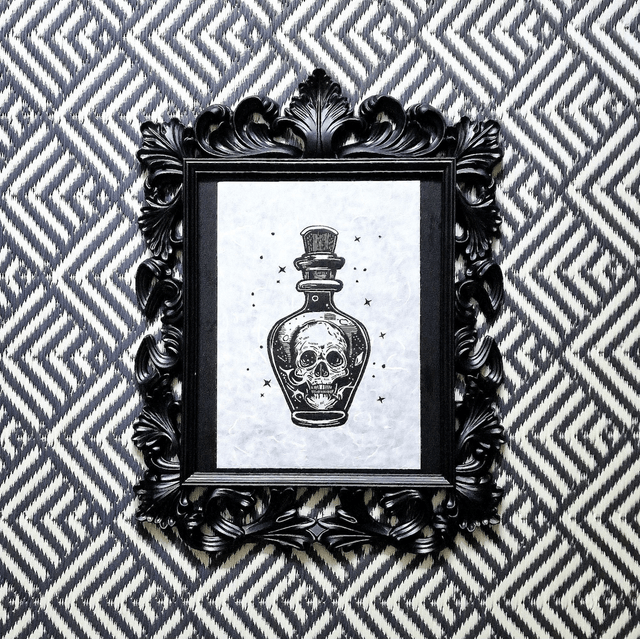 Linogravure - Potion Mystérieuse