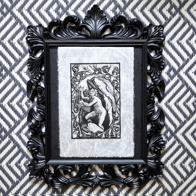 Linogravure - La Vérité