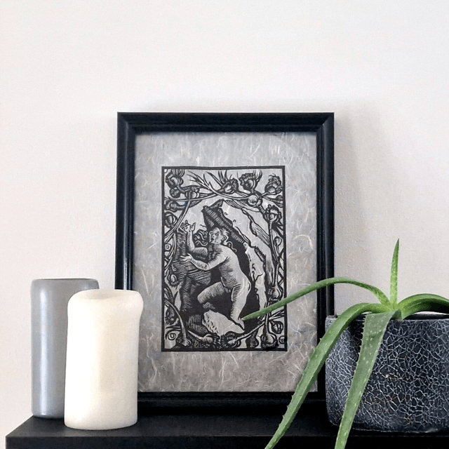 Linogravure - La Vérité