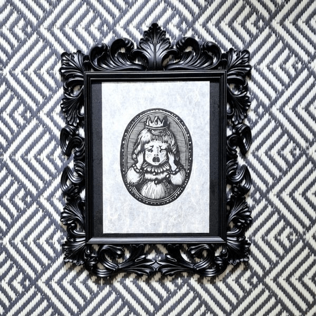 Linogravure - Petite Fille - Dolly