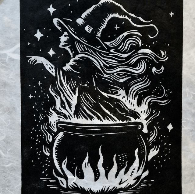 Linogravure - Sally