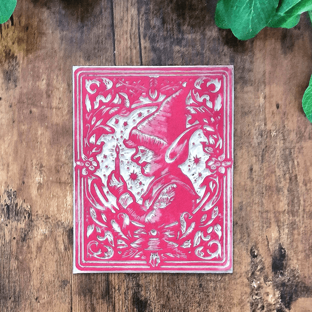 Linogravure - Le Lutin Grelot