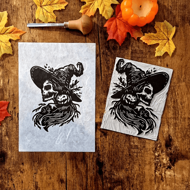 Linogravure - Samhain