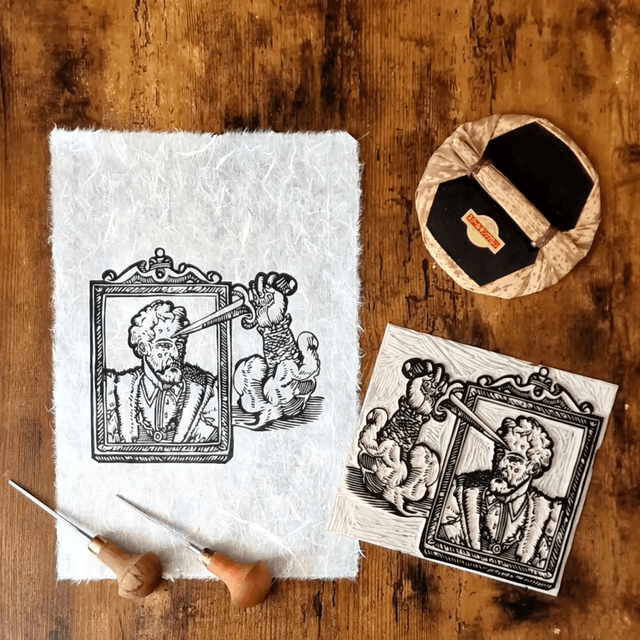 Linogravure - Devises Héroïques