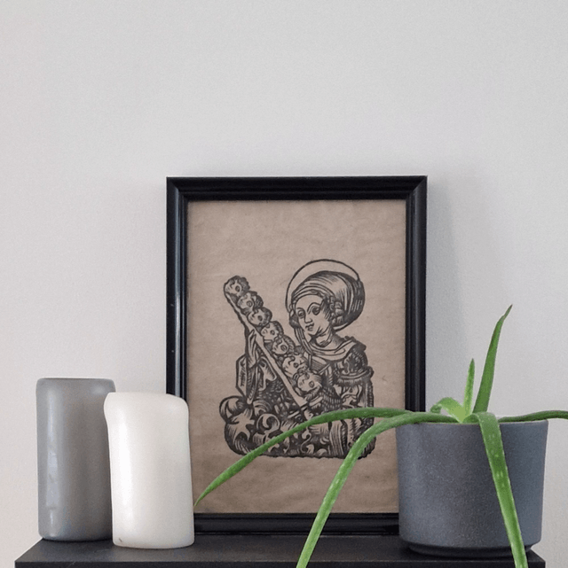 Linogravure - Sainte Félicité et ses Sept Enfants