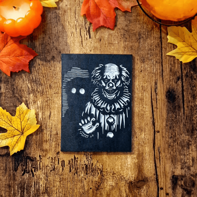 Linogravure - Le Clown