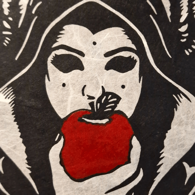 Linogravure - La Pomme
