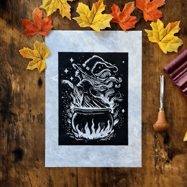 Linogravure - Sally